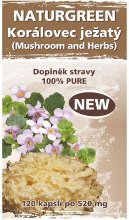 Naturgreen®Korálovec ježatý (Mushroom and Herbs)